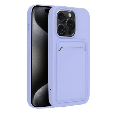 Obal / kryt na Apple iPhone 15 PRO fialový - CARD Case