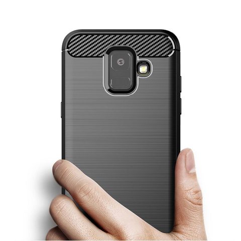 Obal / kryt na Samsung Galaxy A6 2018 černý - Forcell CARBON