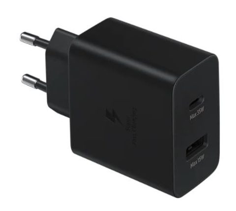 Adaptér nabíjecí USB A, USB C 35W černý - Samsung