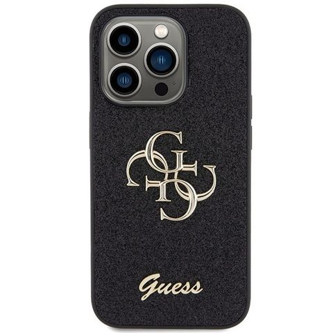 Obal / kryt na Apple iPhone 15 Pro černý - original GUESS GUHCP15LHG4SGK