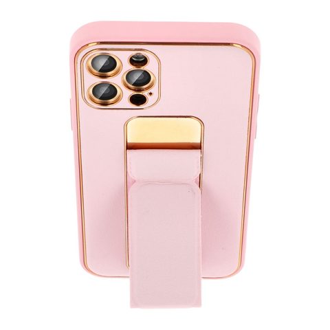 Obal / kryt na Apple iPhone 14 Pro růžový - Forcell Leather