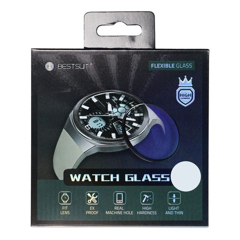 Tvrzené / ochranné sklo Apple Watch series 8-41mm černé - Bestsuit Flexible Hybrid Glass