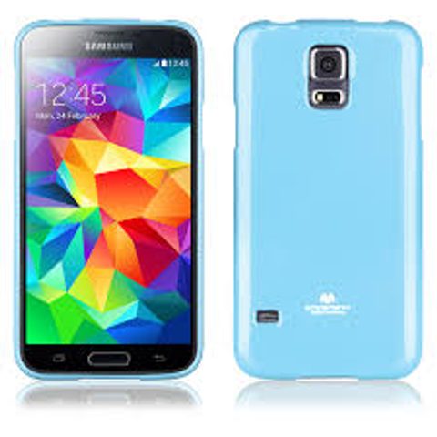 Obal / kryt na Samsung Galaxy S5 světle modrý - Jelly Case