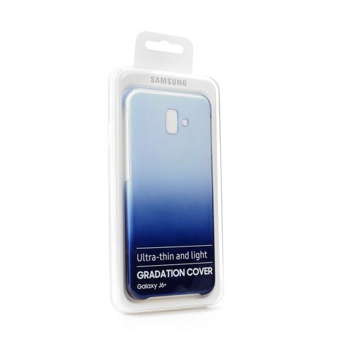 Obal / kryt na Samsung Galaxy J6 Plus modrý - originální EF-AJ610CLEGWW