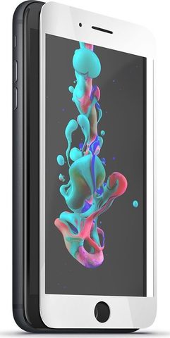 Tvrzené / ochranné sklo Samsung Galaxy A8 Plus 2018 bílý rám - 5D