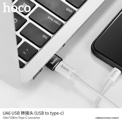 Adaptér OTG USB - Type C černý HOCO