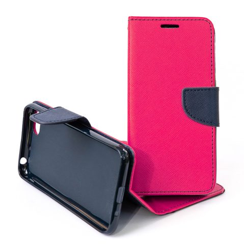 Puzdro / obal pre Samsung Galaxy ACE NXT ružové / modré - kniha Fancy Diary