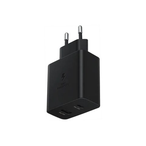 Originální rychlonabíječka Samsung EP-TA220NBEGEU (pouze adaptér) 1x USB C, 1x USB A 3A 35W černý blistr