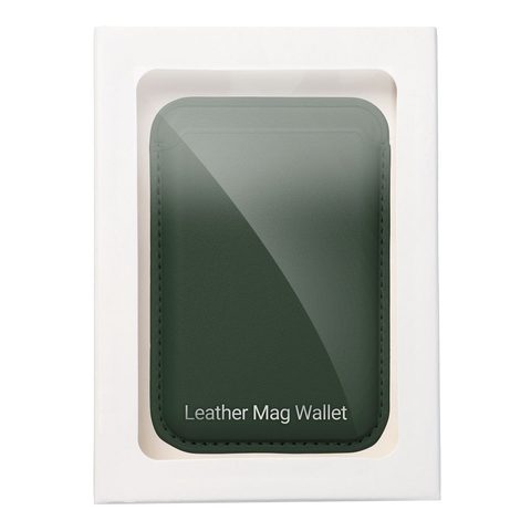Peněženka tmavě zelená - Leather Mag