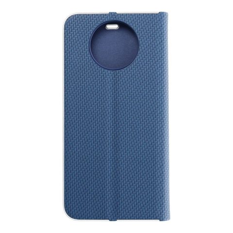 Pouzdro / obal na Xiaomi Redmi Note 9T 5G modré - knížkové Forcell LUNA Carbon