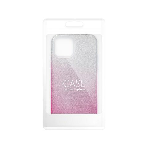 Obal / kryt na Apple iPhone 14 stříbrno / růžový -  Forcell SHINING