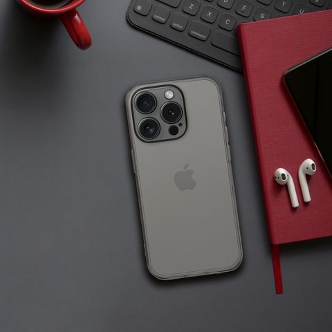 Obal / kryt pro Apple iPhone 7 / 8 / SE 2020 černý průhledný - 1,5 mm BOX PREMIUM