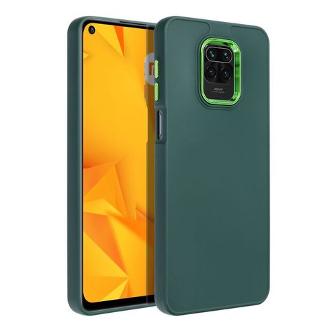 Obal / kryt na Xiaomi Redmi NOTE 9S / 9 PRO zelený - FRAME