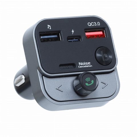 Transmiter FM MP3 bluetooth 5.0 + USB A QC3.0 + Typ C (total 30W) ART FM-84B