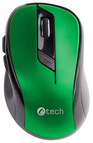 C-Tech Myš WLM-02 bezdrátová zelená