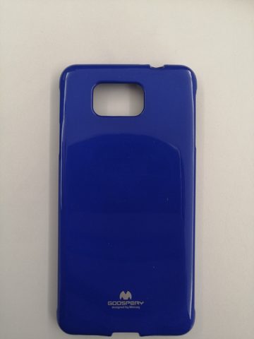 Obal / kryt na Samsung Galaxy Alpha modrý - Jelly Case