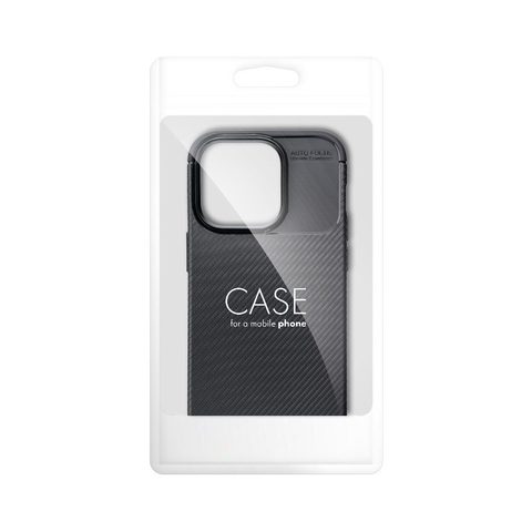 Obal / kryt na Apple iPhone 12 / 12 PRO černý - CARBON PRO Case