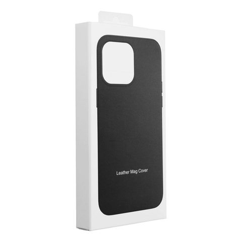 Obal / kryt na Apple iPhone 15 Pro černé - Leather Mag