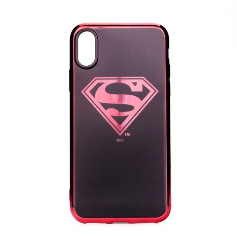 Obal / kryt na Apple iPhone XS Superman Luxury Chrome (004)
