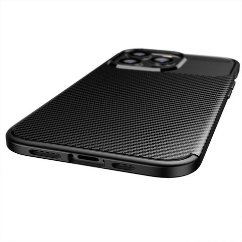 Obal / kryt na Apple iPhone 11 černý - CARBON