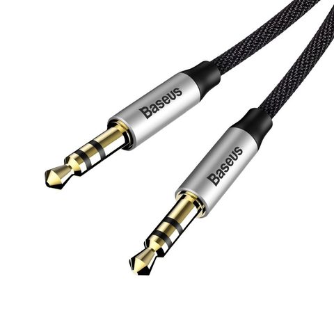 Audio kabel BASEUS Yiven 3.5 jack Audio M30 1.5M stříbrná / černá