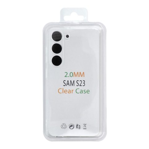 Obal / kryt na Samsung Galaxy S23 Plus průhledný - Clear case 2mm box