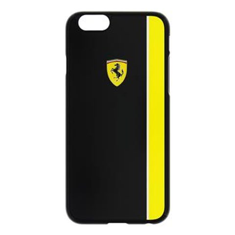 Obal / kryt na Apple iPhone 6 / 6S černý - Ferrari