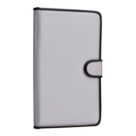 Pouzdro / obal na tablet univerzální (7" 8") šedé - knížkové Fancy Book