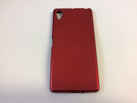 Obal / kryt na Sony X červený - Jelly Case Flash
