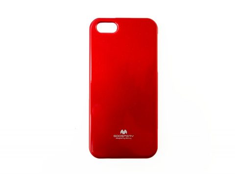Obal / kryt na Apple iPhone 4S červený - JELLY