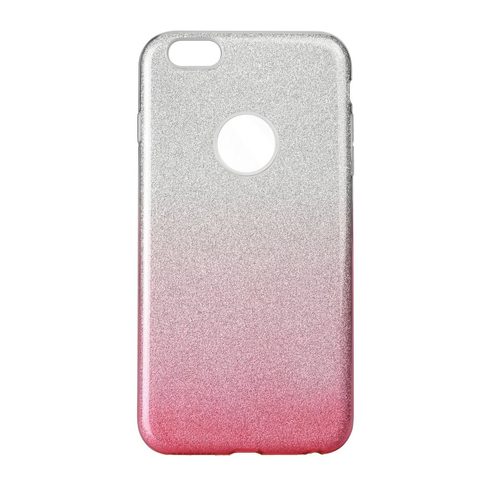 Obal / kryt na Apple iPhone 6 PLUS průhledný/růžový - Forcell SHINING