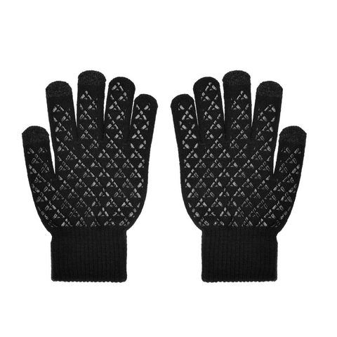 Touch screen gloves TRIANGLE for Woman black