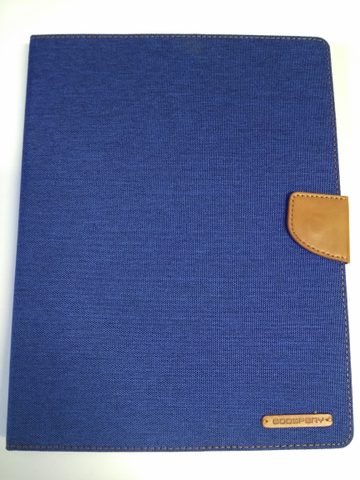 Pouzdro / obal na Apple iPad 4 modré - knížkové CANVAS
