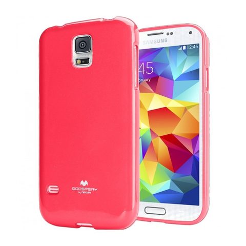 Obal / kryt na Samsung Galaxy S5 tmavě růžový - Jelly Case