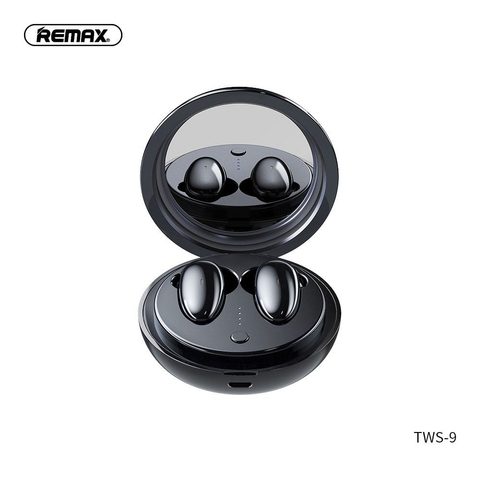Bezdrátová Bluetooth sluchátka s vestavěným zrcátkem TWS -9 černá - Remax