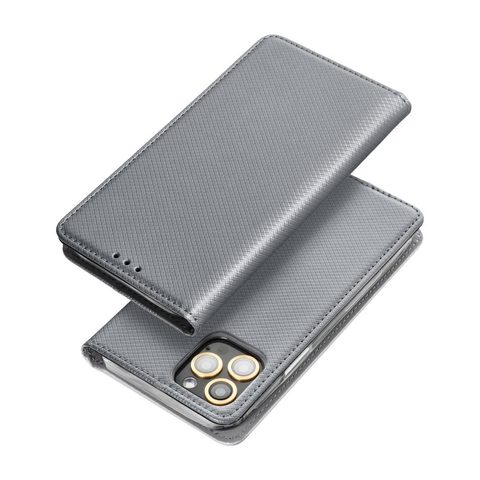 Pouzdro / obal na Huawei P8 Lite 2017/ P9 lite 2017 šedé - knížkové SMART