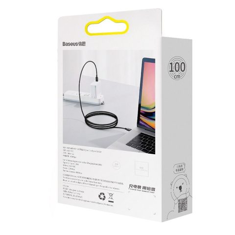 Kabel Typ C na Typ C PD100W 1 metr černý - BASEUS