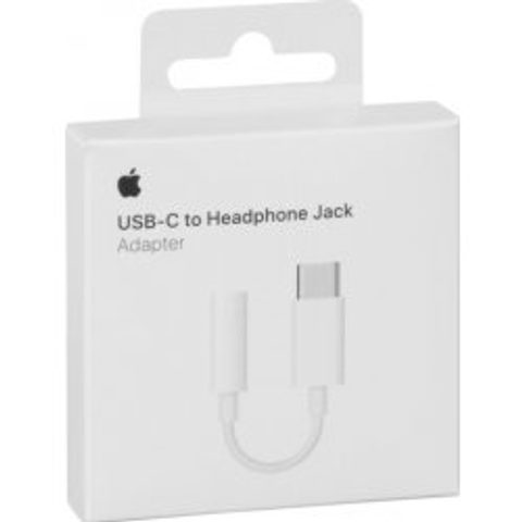 Adaptér / redukce USB-C / 3,5mm jack bílý - originální Apple (MU7E2ZM/A)