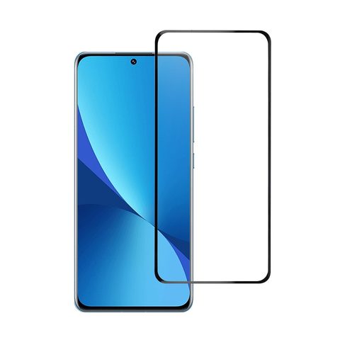 Tvrzené / ochranné sklo Xiaomi 12/12X černé 5D - Blue Star