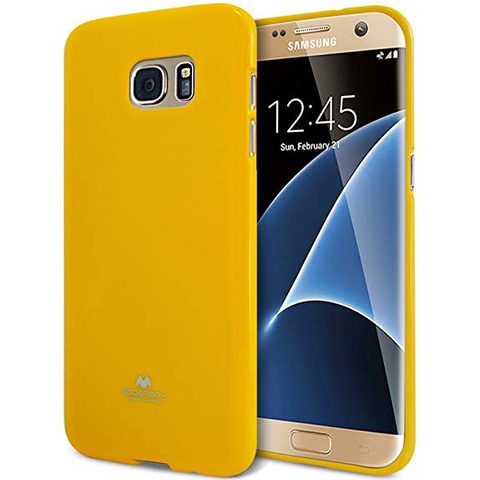 Obal / kryt na Samsung Galaxy S7 Edge žlutý - JELLY