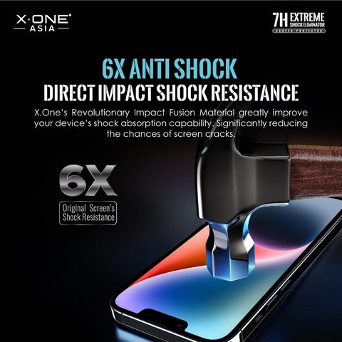 Tvrzené / ochranné sklo pro Apple iPhone 14 Pro / 15 - X-ONE Extreme Shock Eliminator 4th gen.