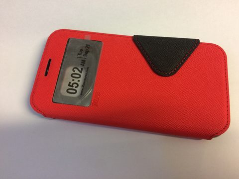 Pouzdro / obal na Samsung Galaxy S6/G9200 červený - knížkové Fancy Diary