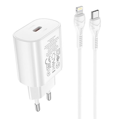 Nabíječka USB - C  + kabel Lightning 8-pin 25W bílá