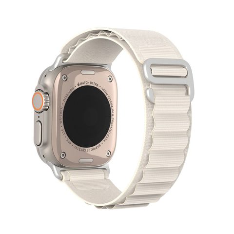 Řemínek na Apple Watch 42/44/45/49mm platinový - DUX DUCIS GS
