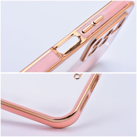 Obal / kryt na Apple iPhone 12 Pro Max růžový / transparentní - Forcell Lux