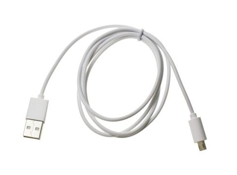 Datový Micro USB kabel oboustranný bílý