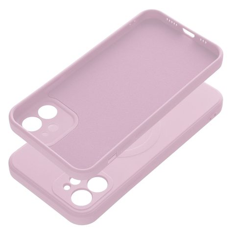Obal / kryt na Apple iPhone 12 růžový - Sillicone Mag Cover