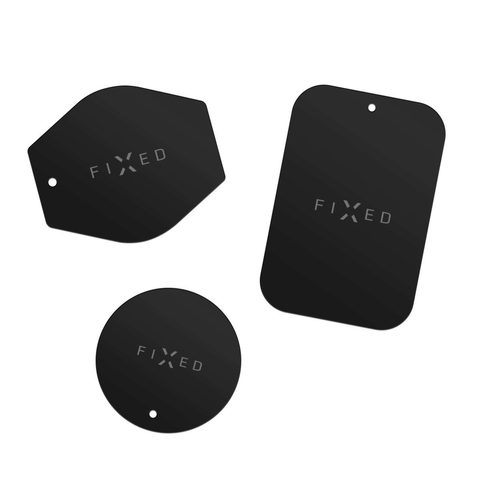 Sada magnetických plíšků 3ks - FIXED Icon Plates černá