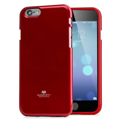 Obal / kryt na Apple iPhone 6 / 6S červený - Jelly case