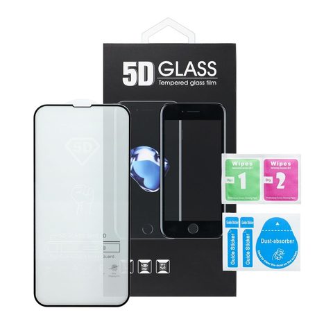 Tvrzené / ochranné sklo Motorola G14 / G54 / G73 černé - 5D Full Glue